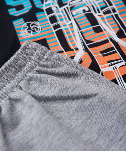 Conjunto de Verão para Menino Super Speed Preto