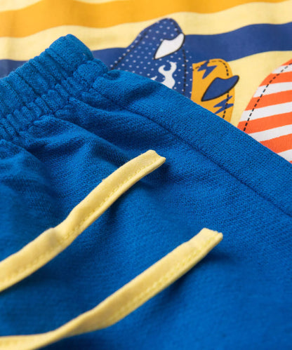Conjunto de Verão para Menino Surfer Amarelo