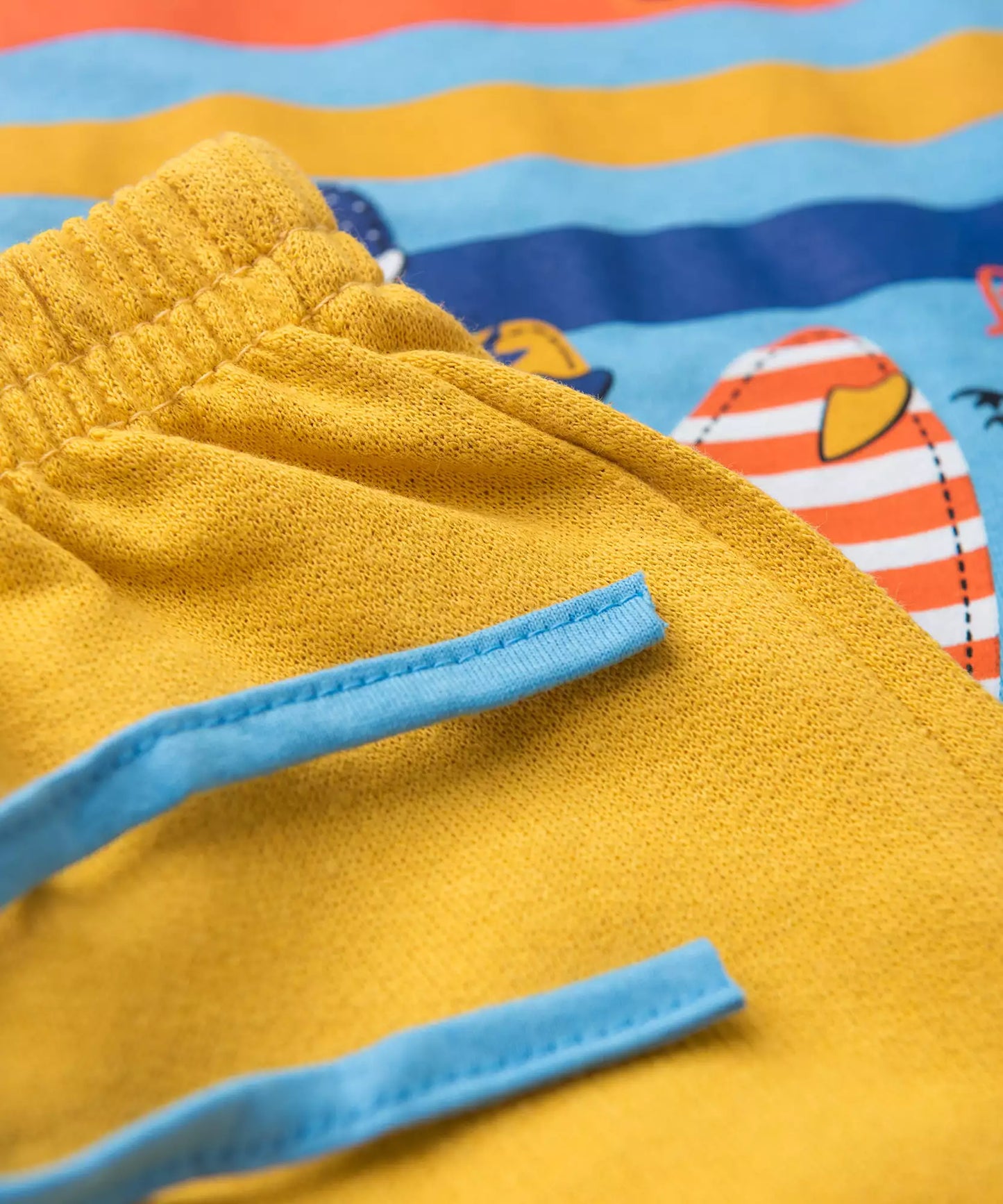 Conjunto de Verão para Menino Surfer Azul