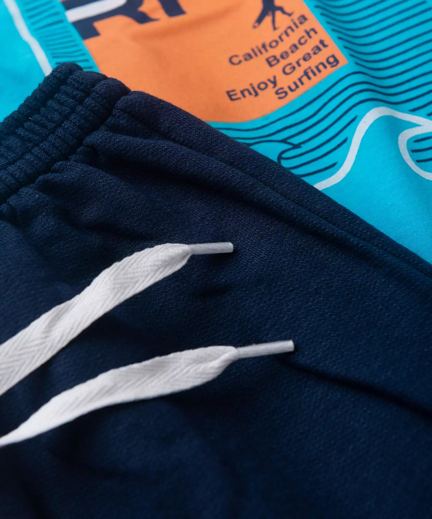 Conjunto de Verão para Menino Surfista Azul