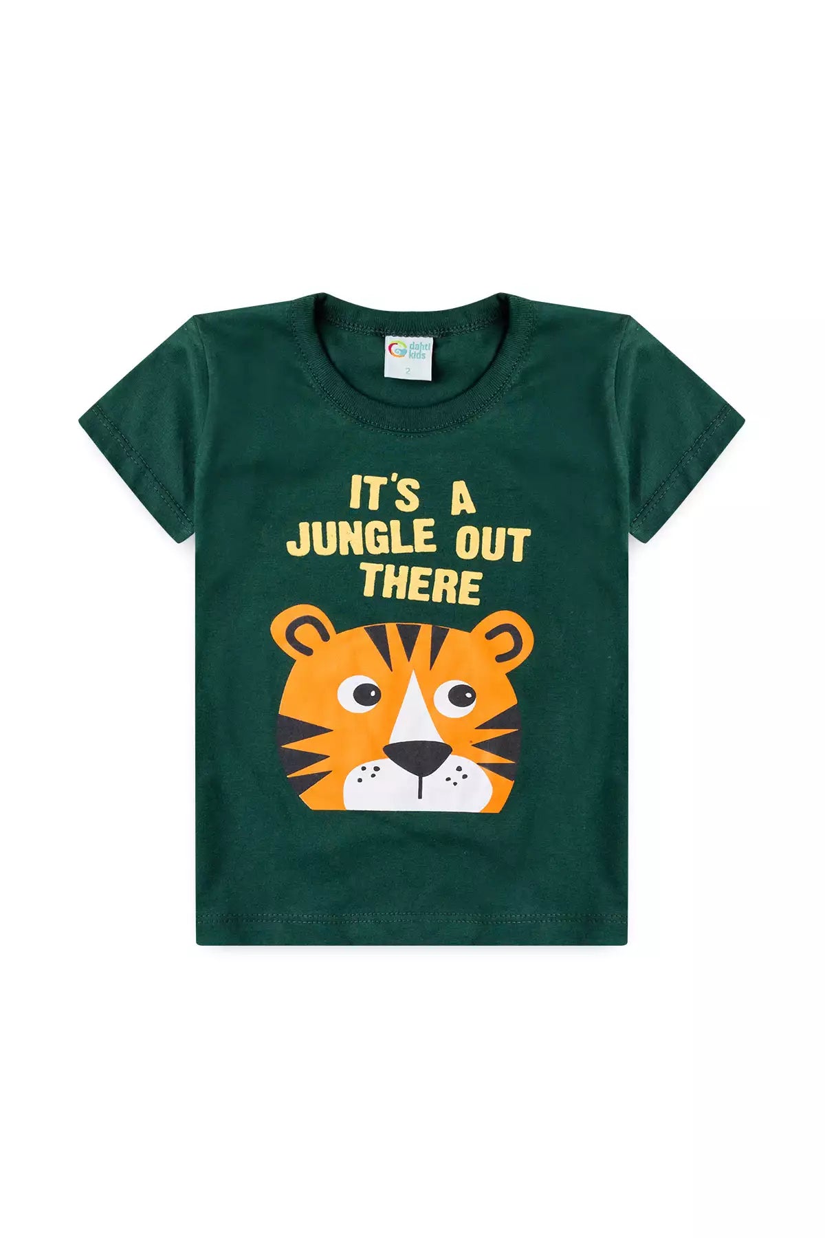Conjunto de Verão para Menino Tigre da Selva Verde