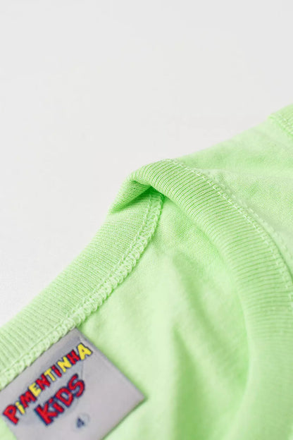 Conjunto de Verão para Menino Tubarão Surf Verde