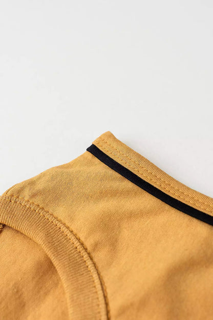 Conjunto de Verão para Menino Varsity Team Marrom