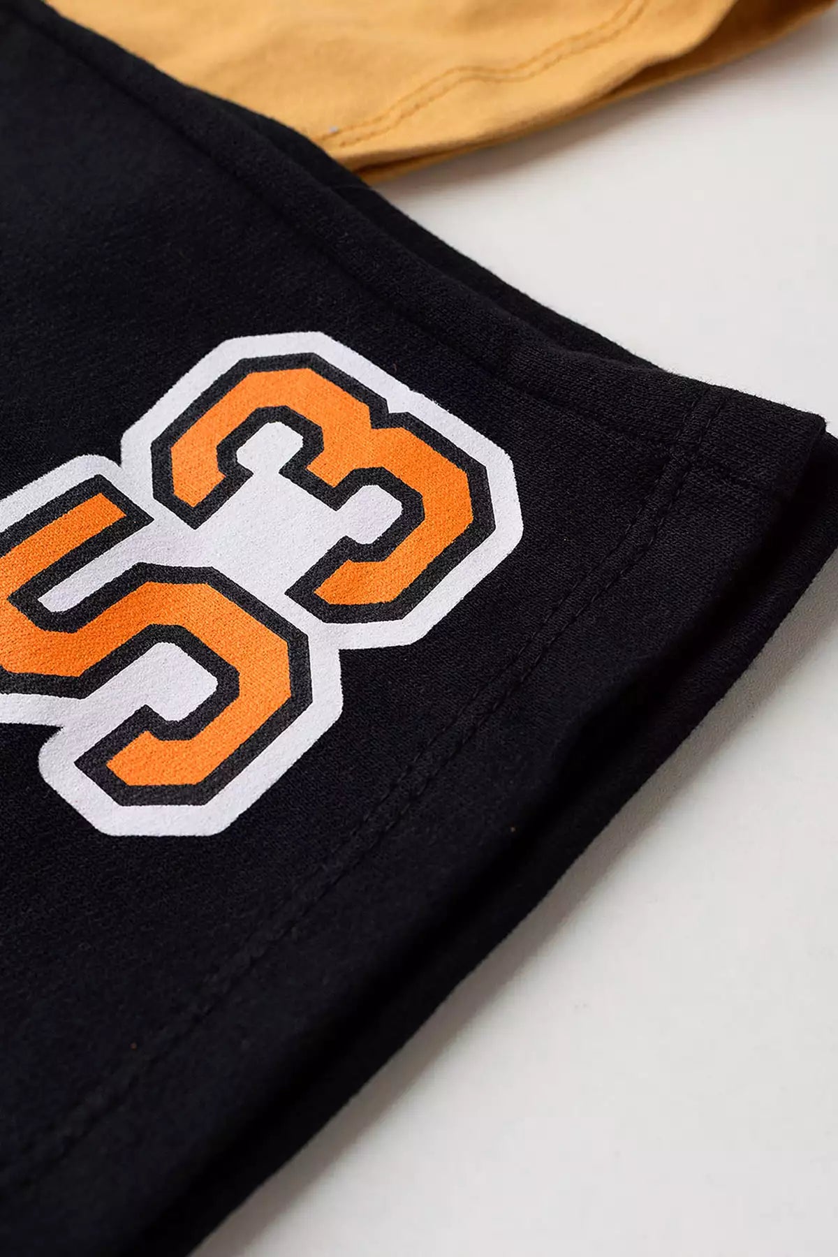 Conjunto de Verão para Menino Varsity Team Marrom
