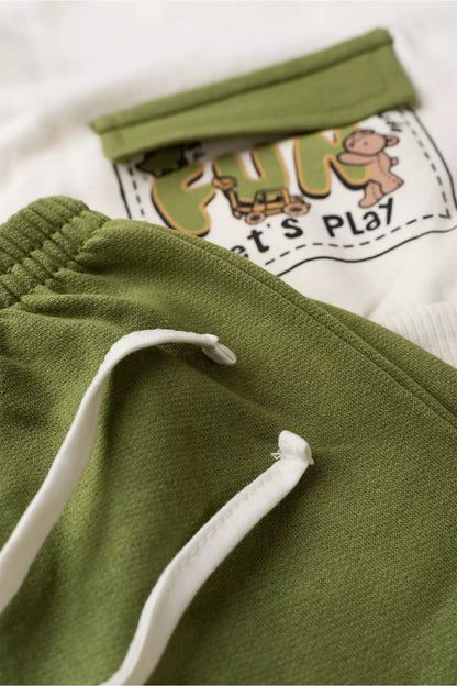 Conjunto Infantil Menino Let’s Play Marfim