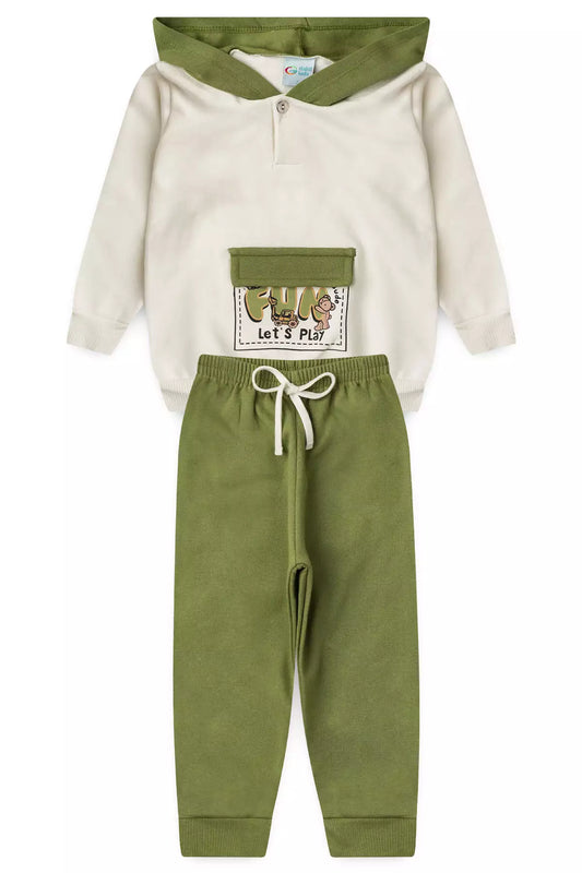 Conjunto Infantil Menino Let’s Play Marfim