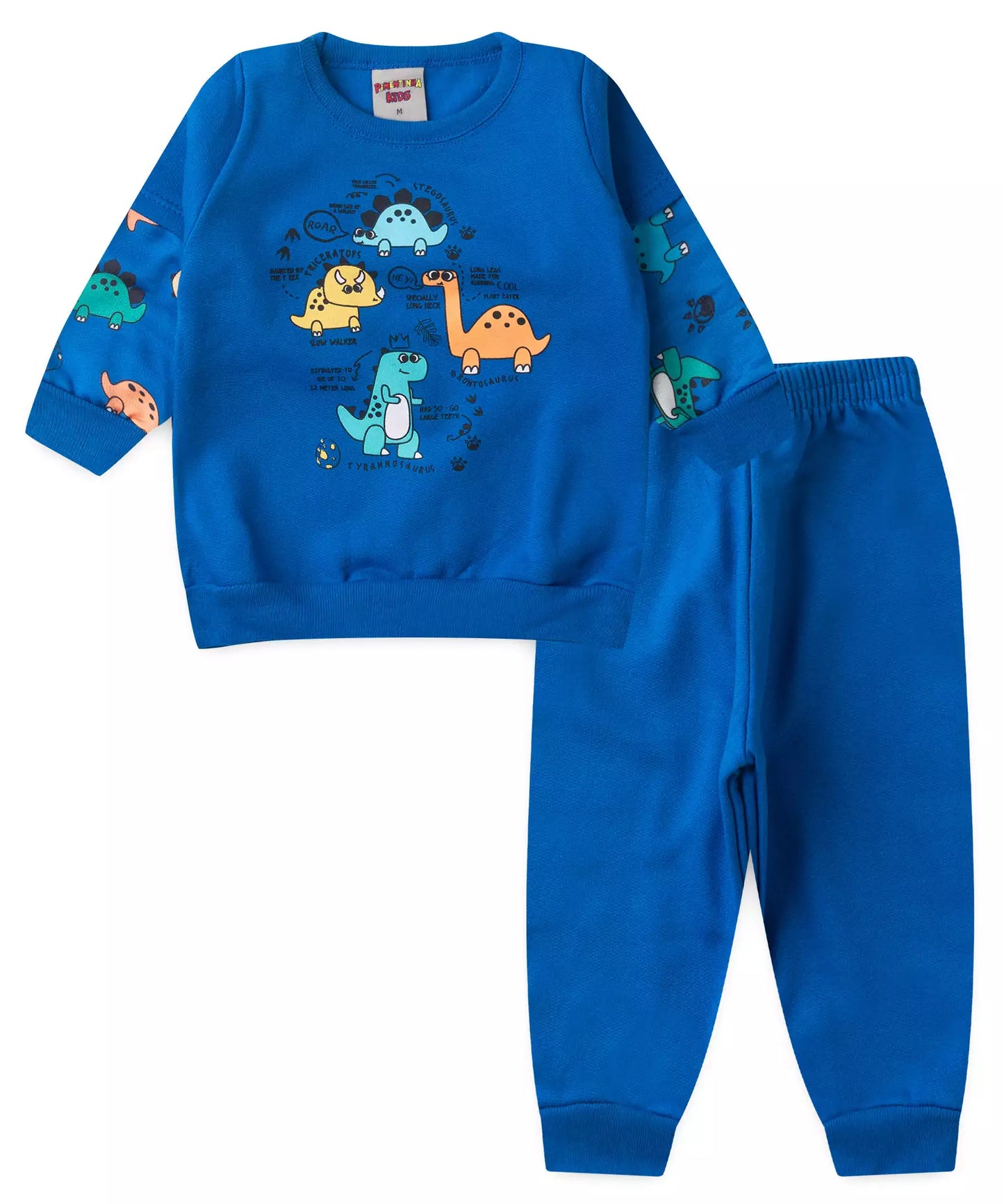 Conjunto Longo para Bebê Menino Dino Marinho