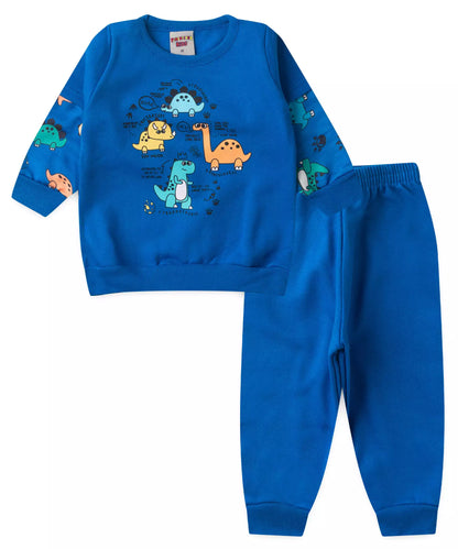 Conjunto Longo para Bebê Menino Dino Marinho
