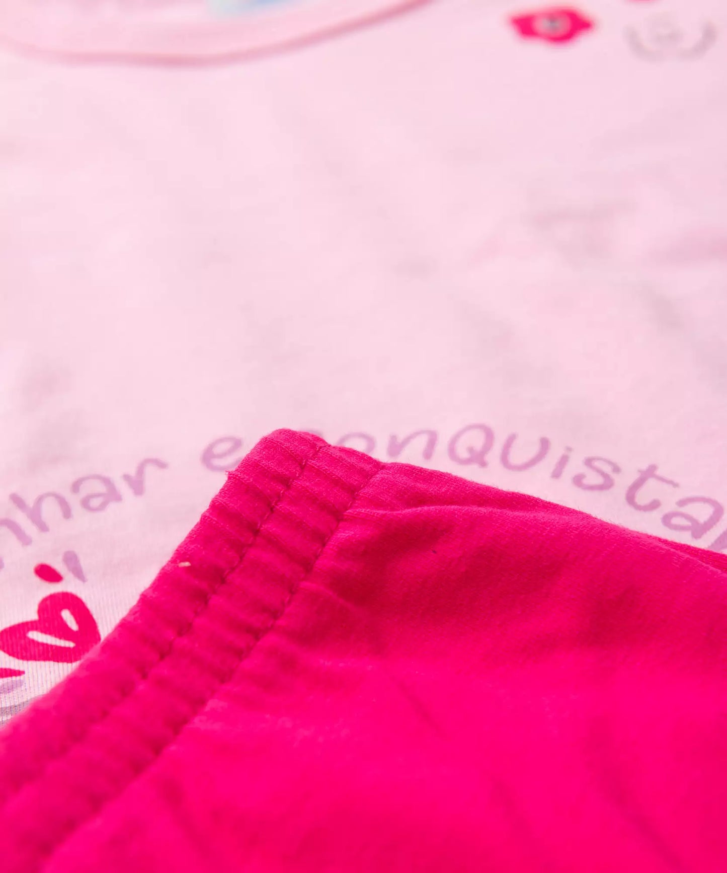 Conjunto Meia Estação para Menina Esquilo Rosa