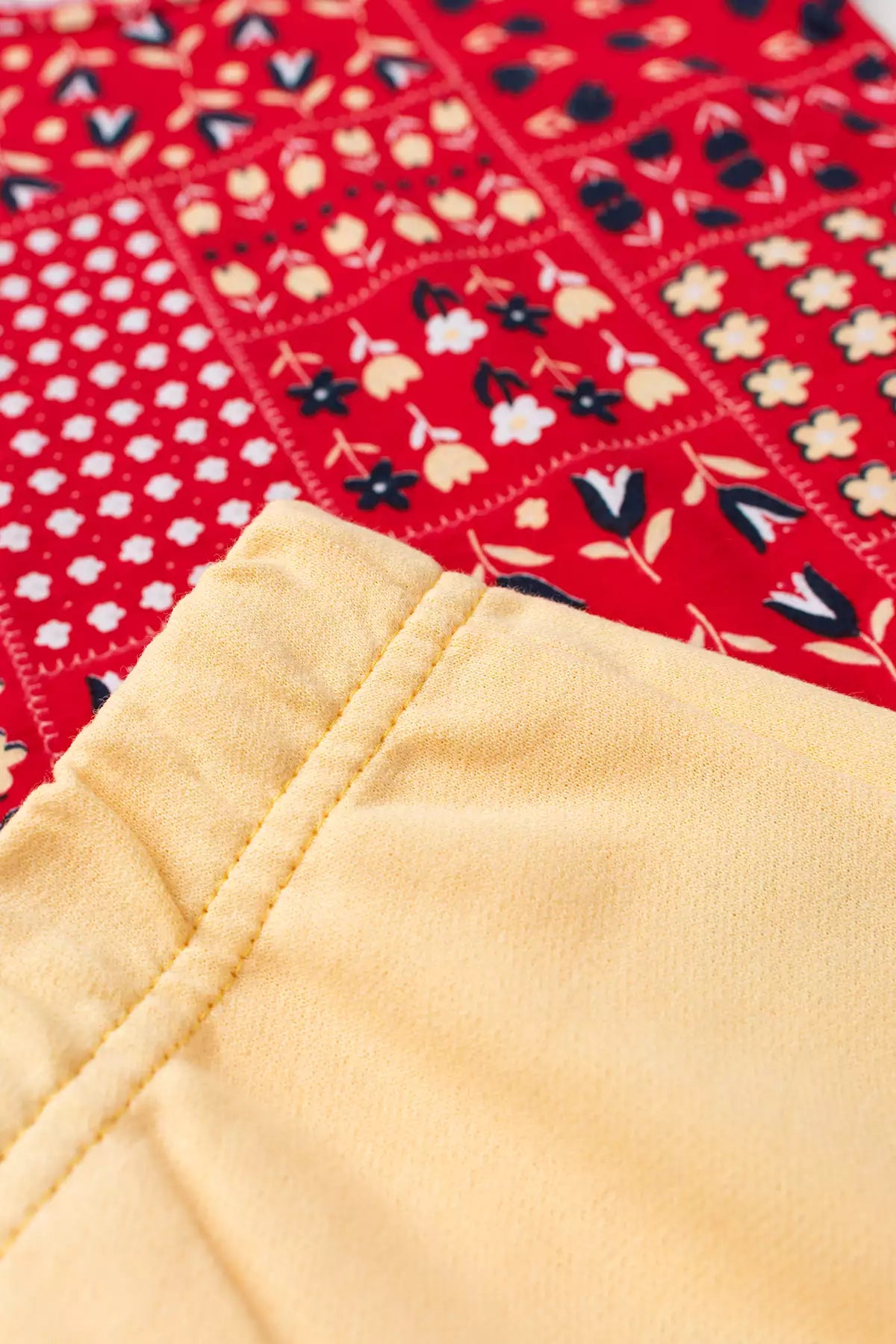 Conjunto Verão para Menina Jardim Divertido Vermelho