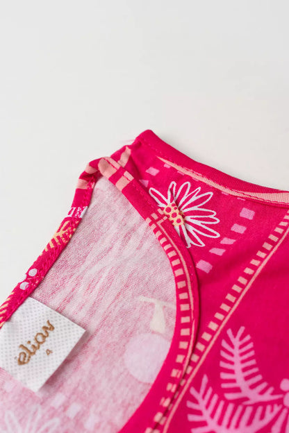Conjunto Verão para Menina Jardim Tropical Pink