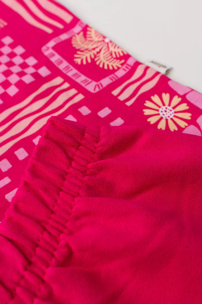Conjunto Verão para Menina Jardim Tropical Pink