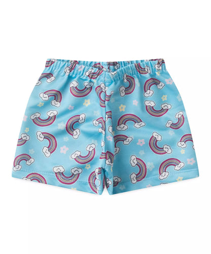 Conjunto Curto para Menina Arco-Íris Mescla