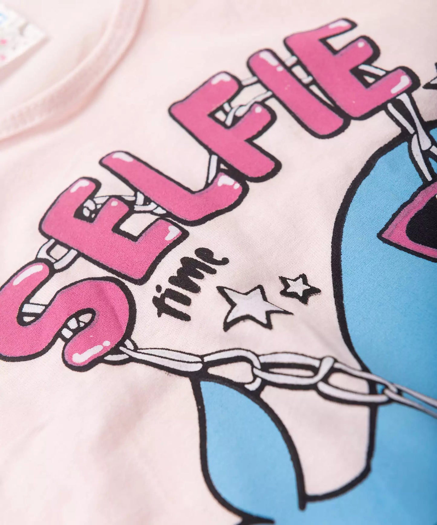 Conjunto Curto para Menina Baleia Rosa