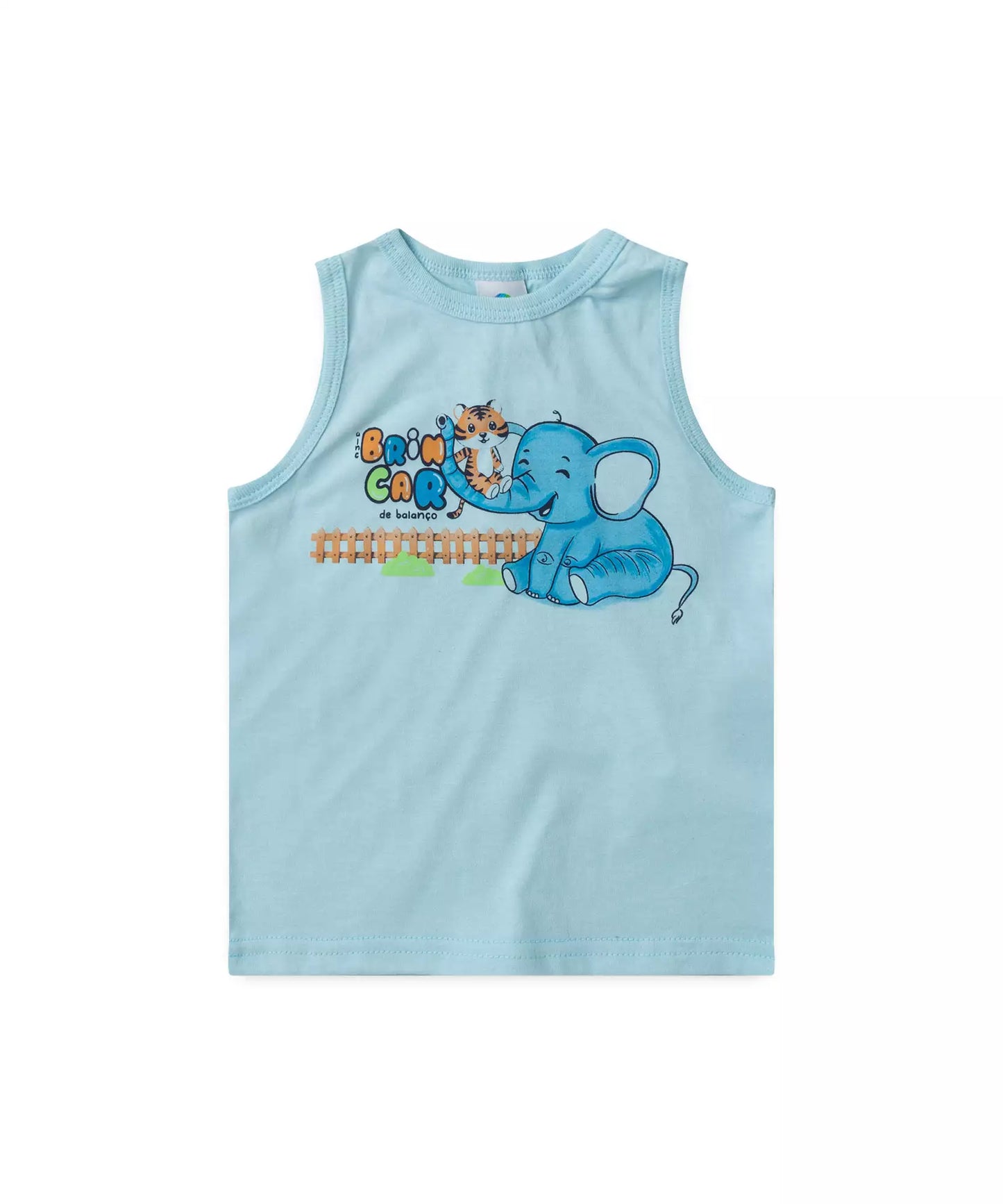 Conjunto Curto para Menino Elefantinho Azul