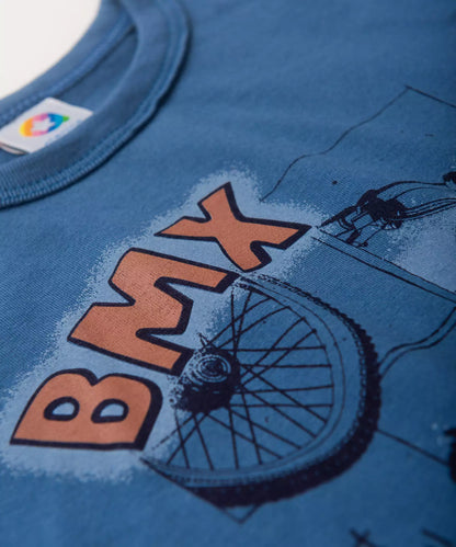 Conjunto de Verão Infantil Masculino BMX Azul