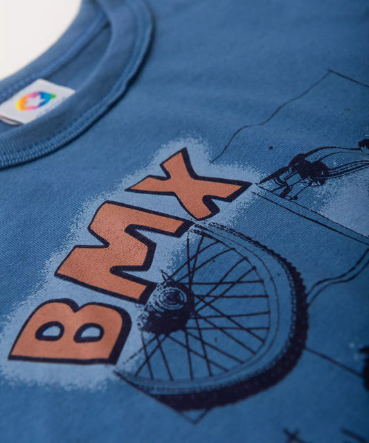 Conjunto de Verão Infantil Masculino BMX Azul