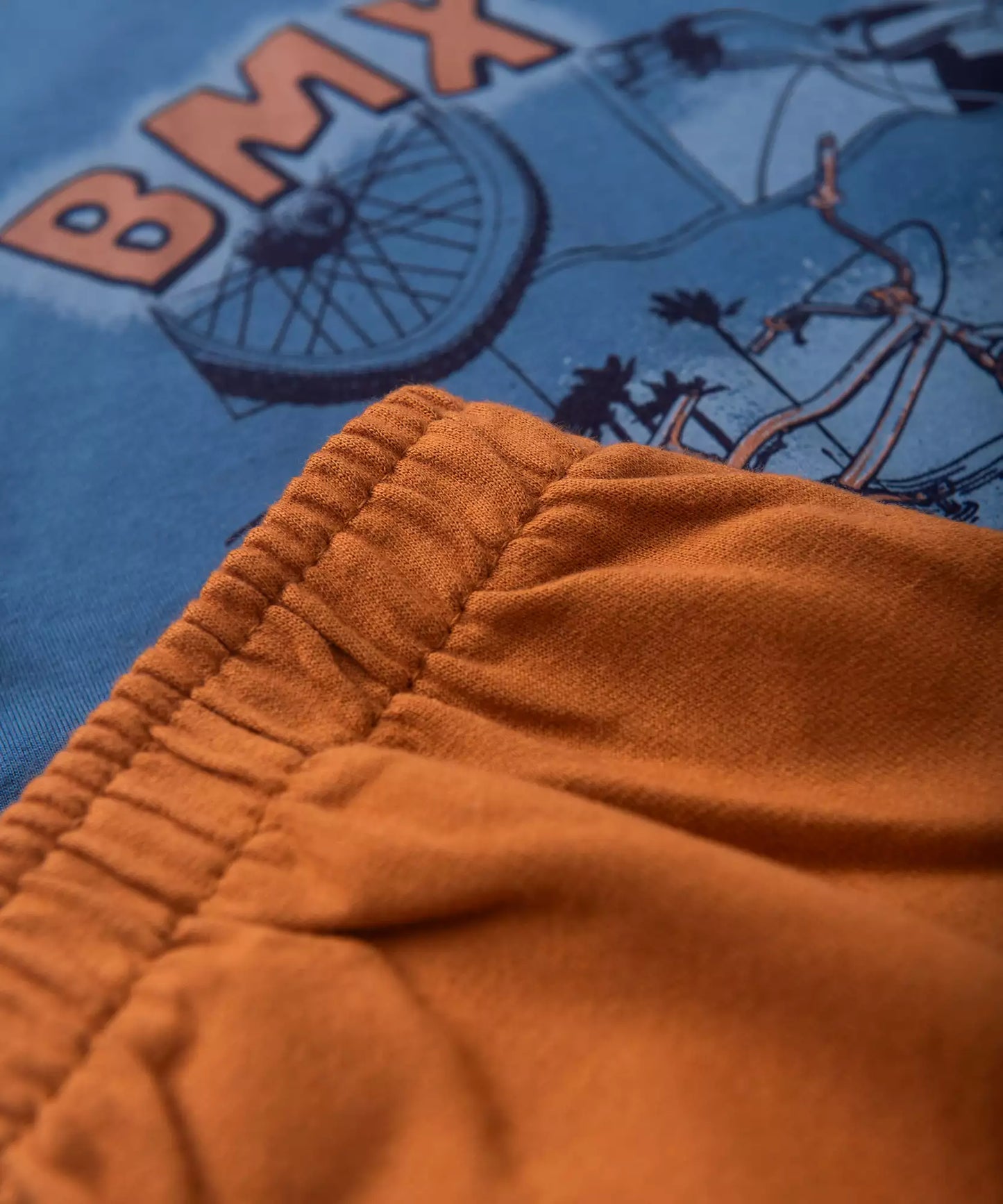 Conjunto de Verão Infantil Masculino BMX Azul