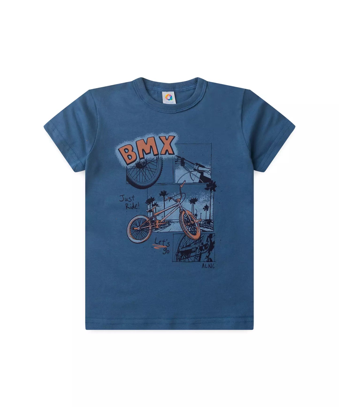 Conjunto de Verão Infantil Masculino BMX Azul