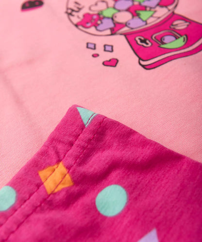 Conjunto de Verão para Menina Bubble Gun Rosa
