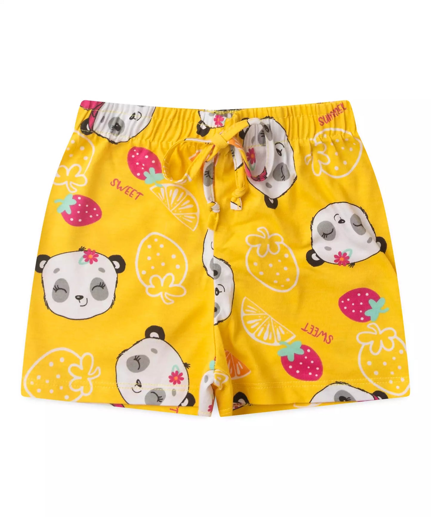 Conjunto de Verão para Menina Moranguinhos Branco