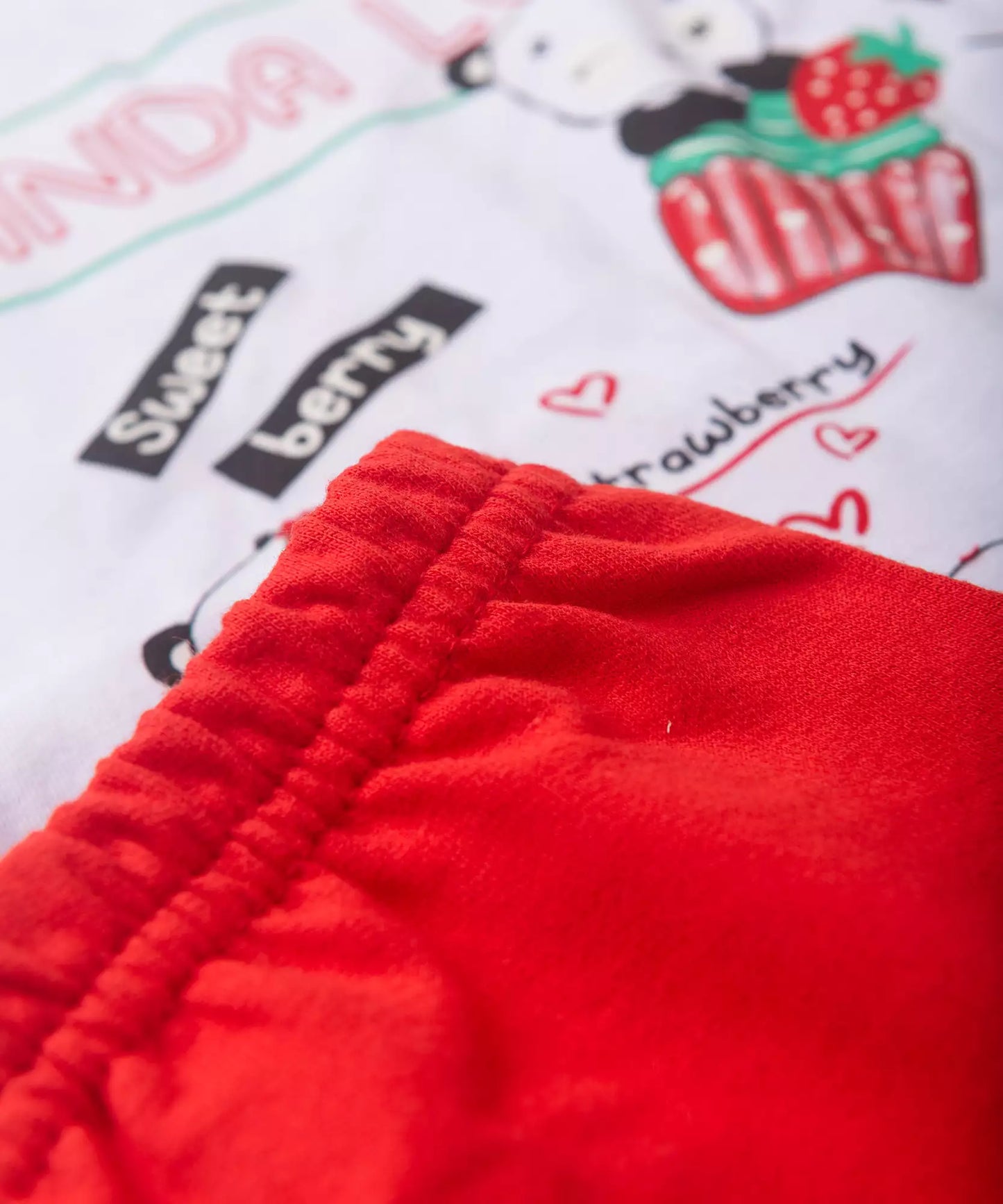 Conjunto de Verão para Menina Pandinha Branco