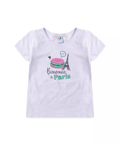 Conjunto de Verão para Menina Paris Branco