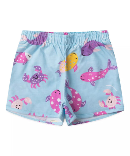 Conjunto de Verão para Menina Tartaruga Pink
