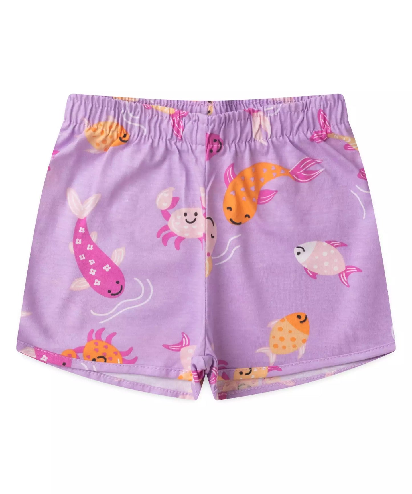 Conjunto de Verão para Menina Tartaruga Salmão