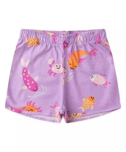 Conjunto de Verão para Menina Tartaruga Salmão