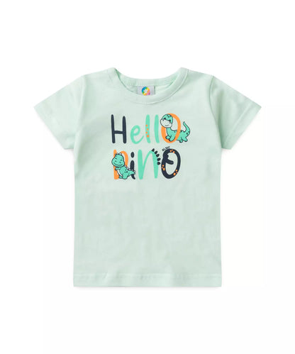 Conjunto de Verão para Menino Dino em Verde