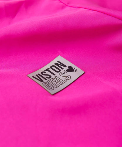 Jaqueta Corta Vento Infantil Feminina Básica Pink