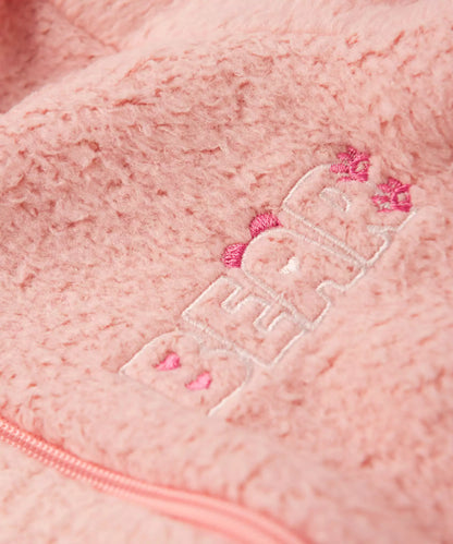 Jaqueta de Inverno para Bebê Menina Peluciada Rosa