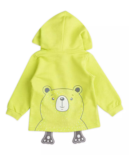 Jaqueta de Inverno para Bebê Menino Ursinho Verde