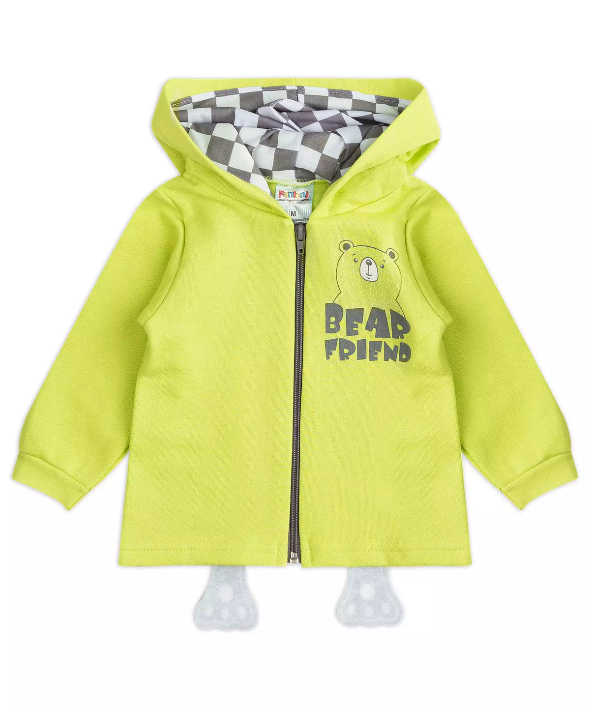 Jaqueta de Inverno para Bebê Menino Ursinho Verde