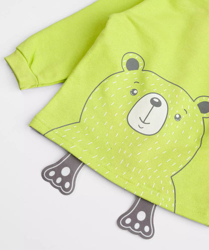 Jaqueta de Inverno para Bebê Menino Ursinho Verde