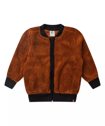 Jaqueta de Inverno para Menino Peluciada Marrom