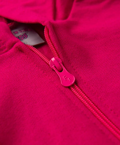 Jaqueta de Moletom Infantil Feminina Básica Pink