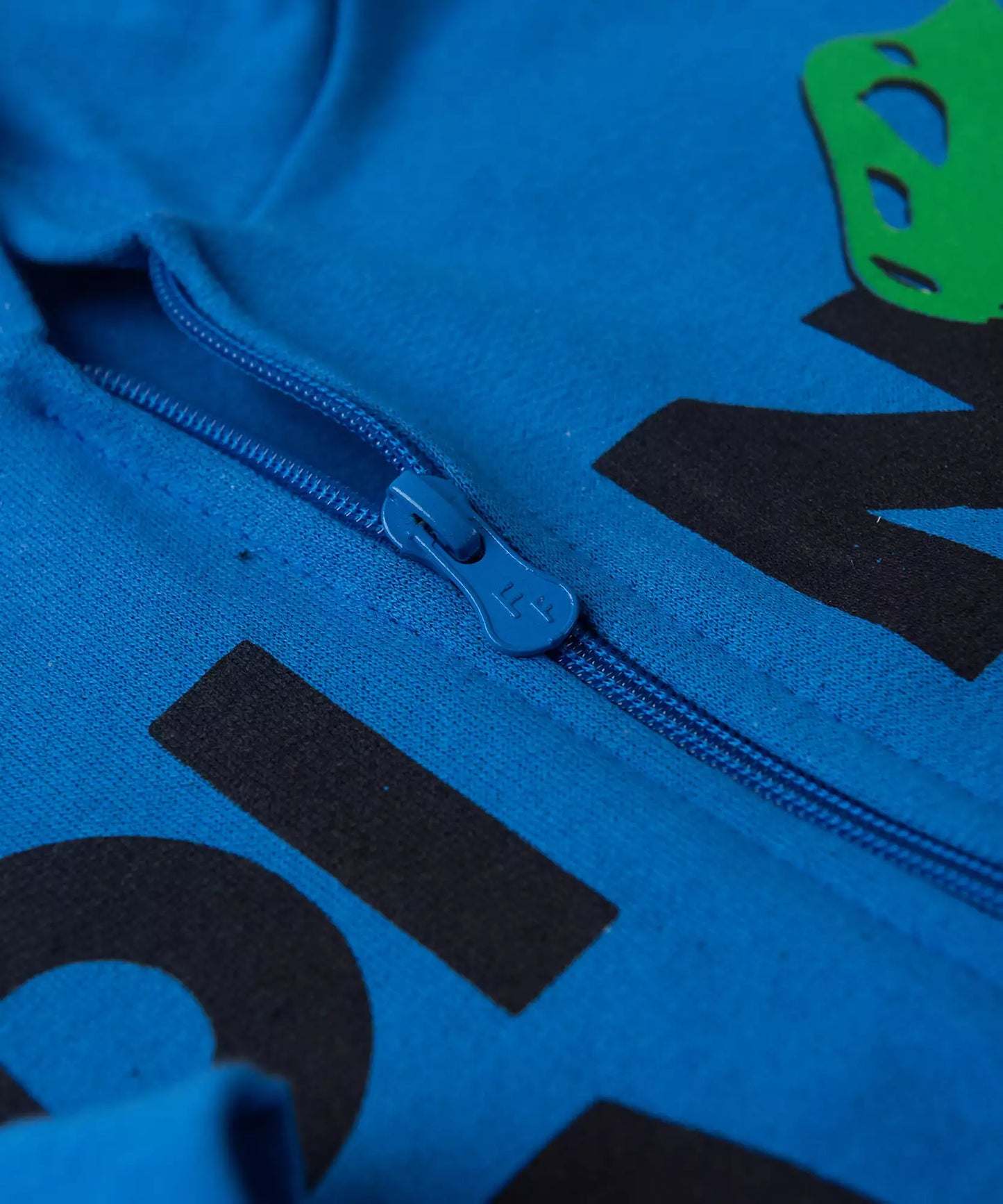 Jaqueta de Moletom Infantil Masculina Dinossauro Azul