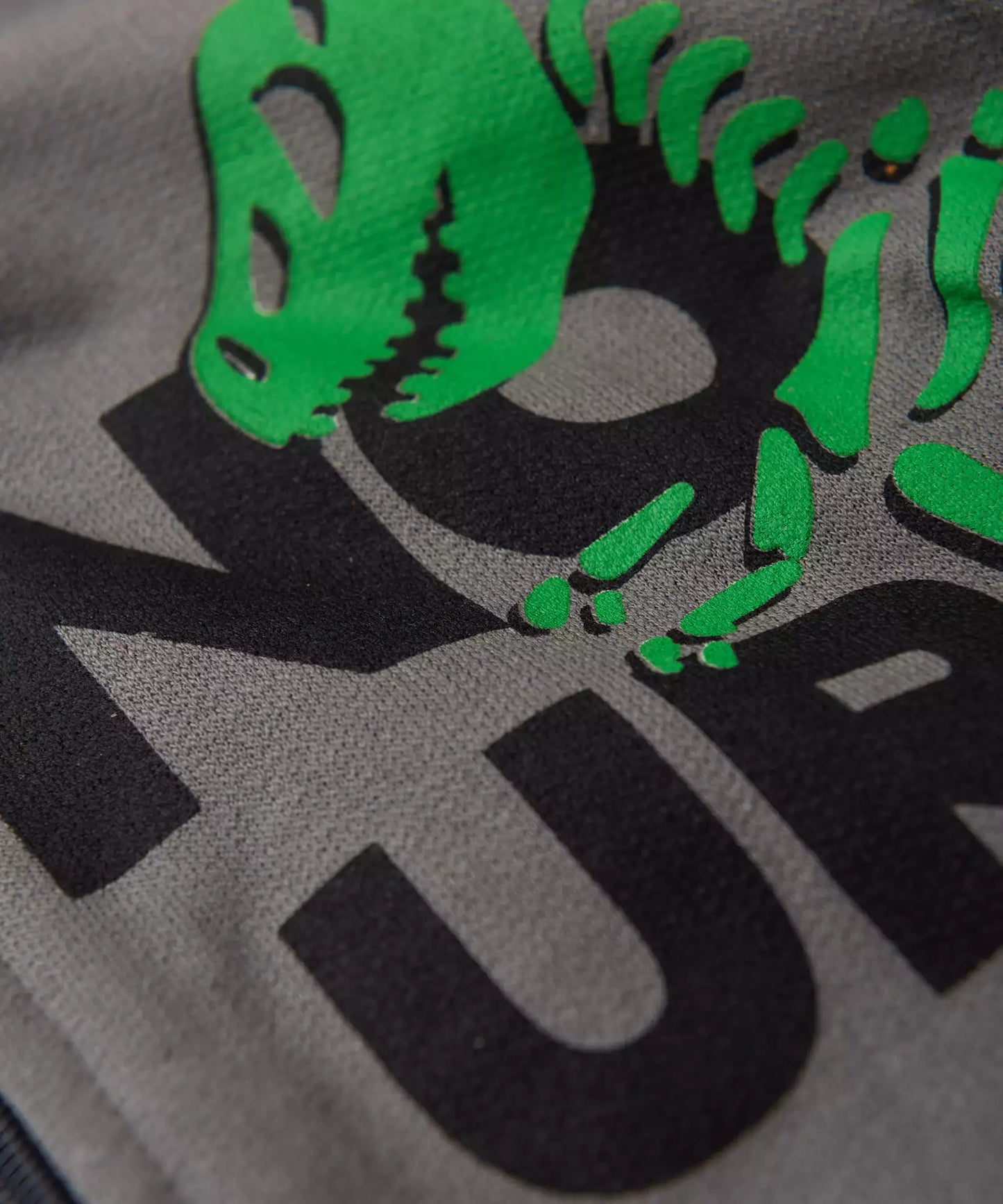 Jaqueta de Moletom Infantil Masculina Dinossauro Cinza