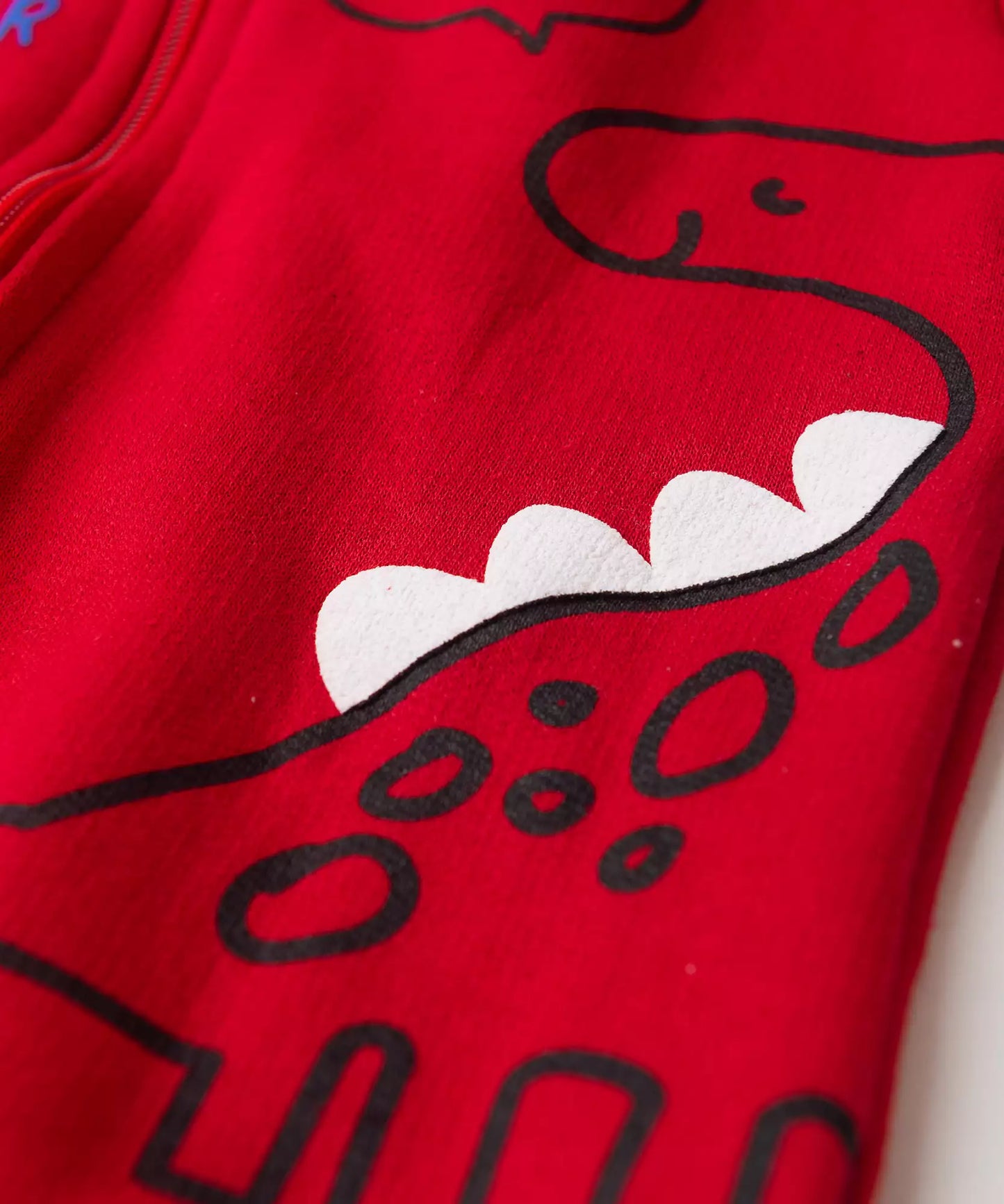 Jaqueta de Moletom para Menino Dino Vermelho