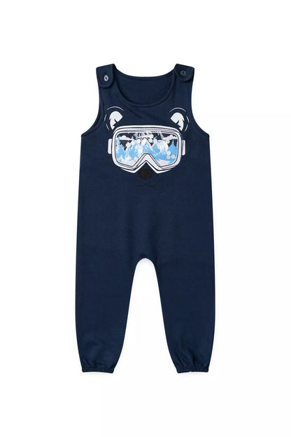 Jardineira de Frio Infantil Menino Snow Glass Marinho