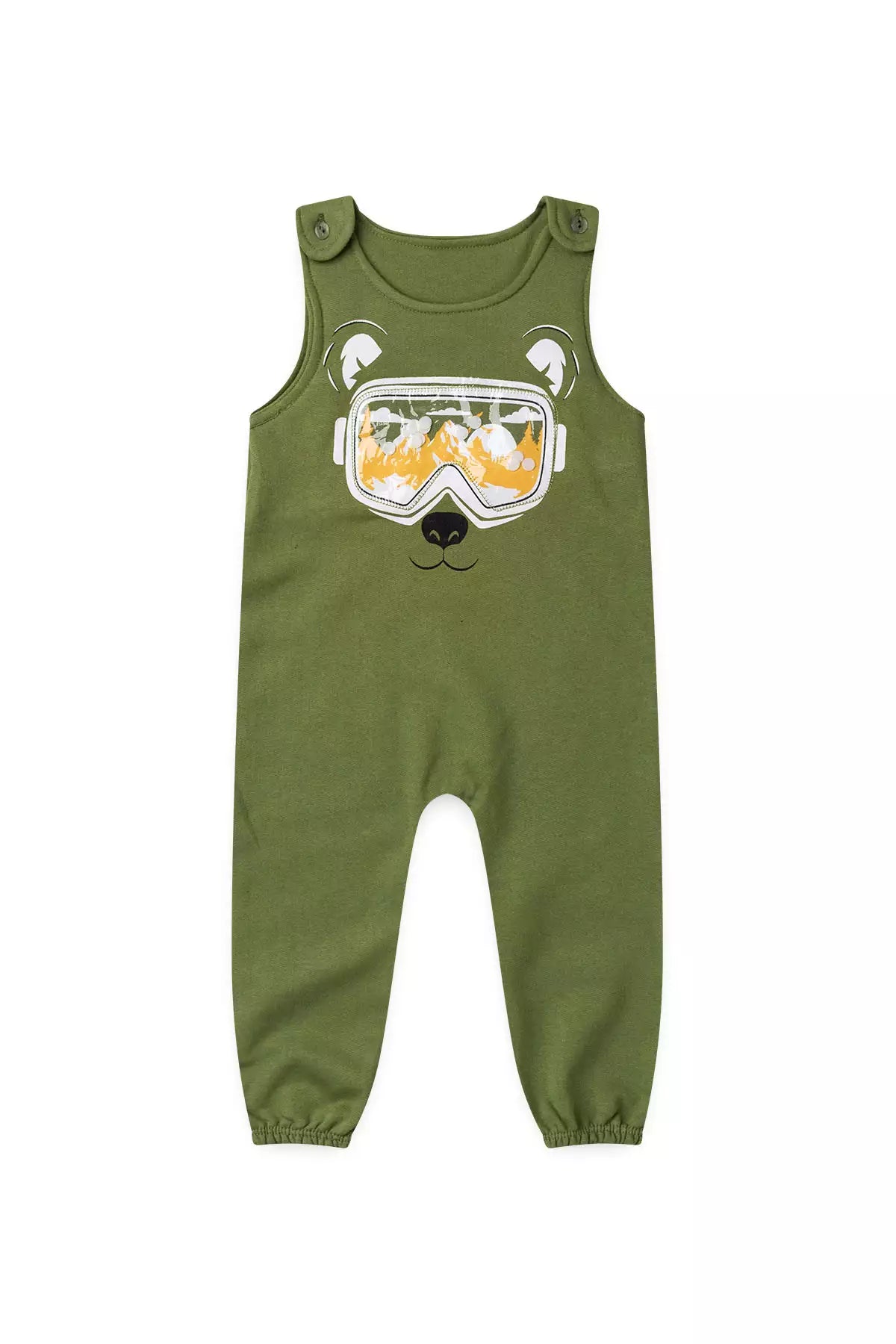 Jardineira de Frio Infantil Menino Snow Glass Verde