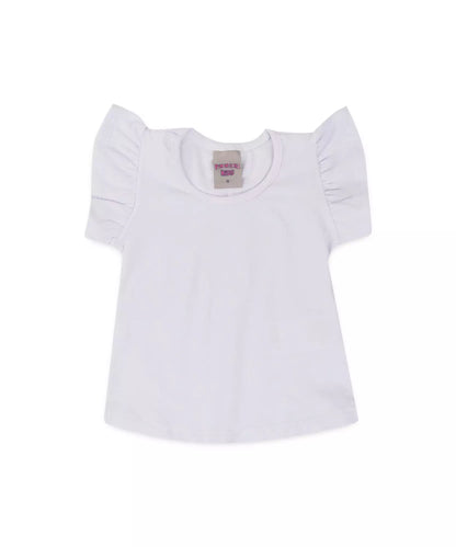 Jardineira de Verão para Bebê Menina Moranguinhos Branco
