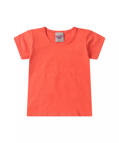 Jardineira de Verão para Menina Floral Salmão