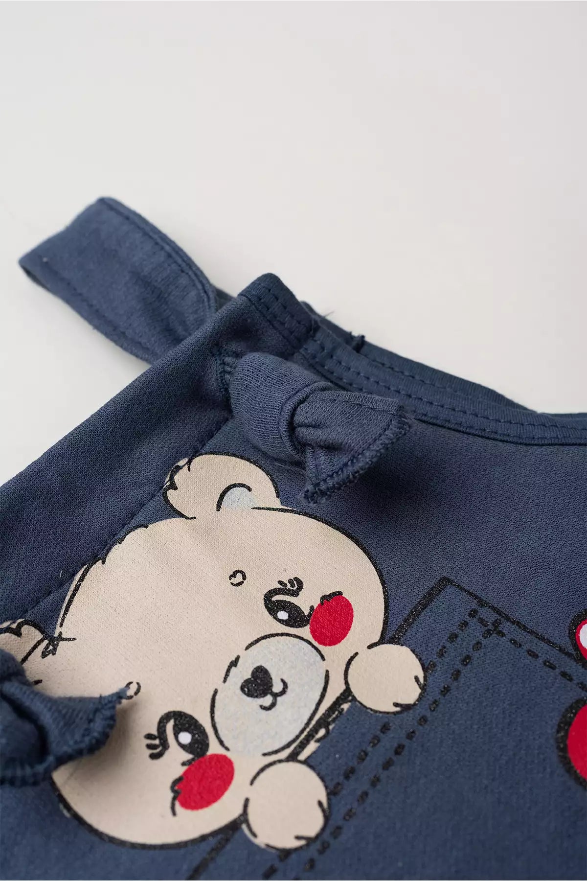 Jardineira Happy Bear de Inverno Infantil Menina Cinza