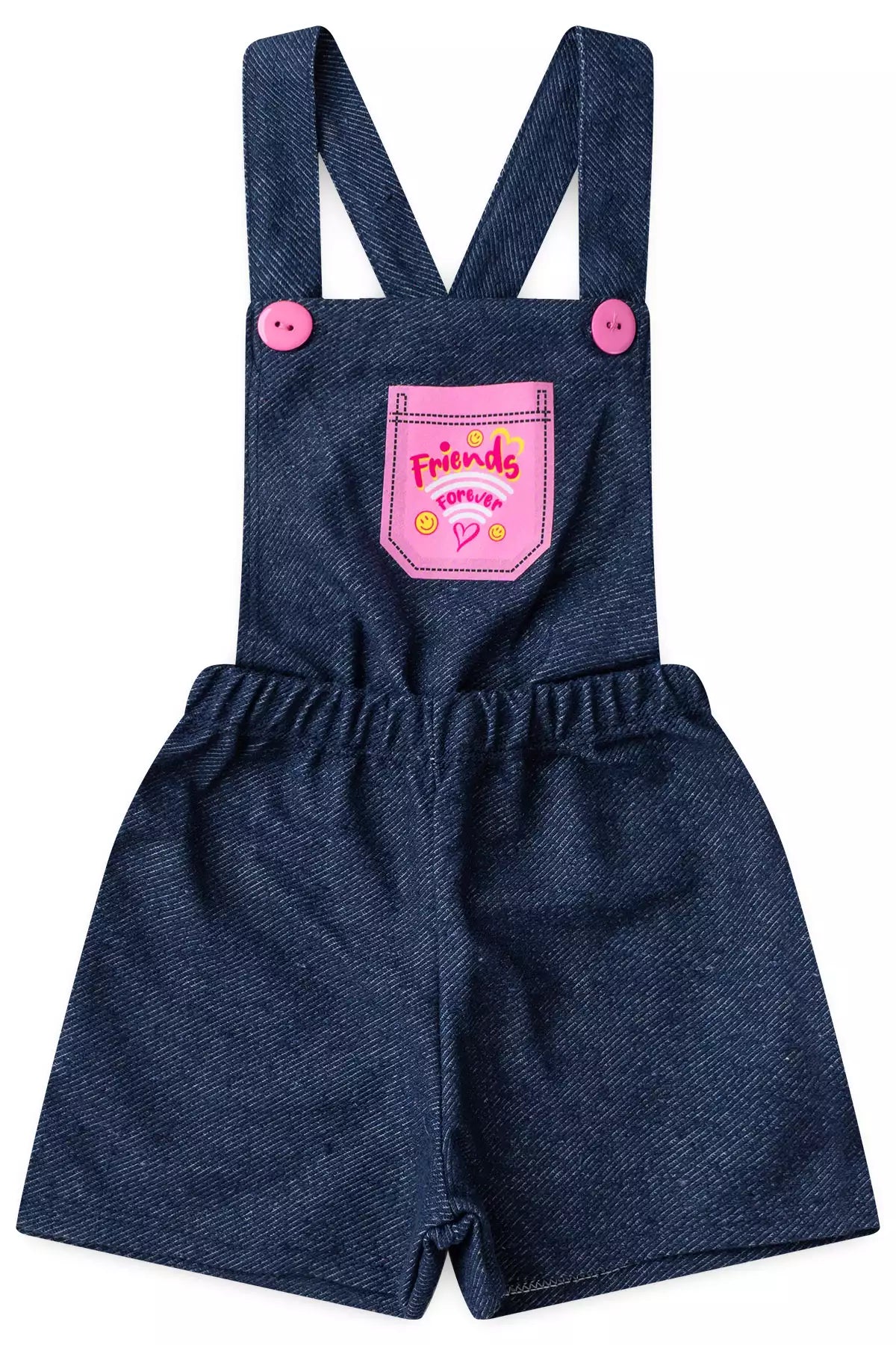 Jardineira Infantil Smile Marinho