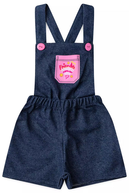 Jardineira Infantil Smile Marinho