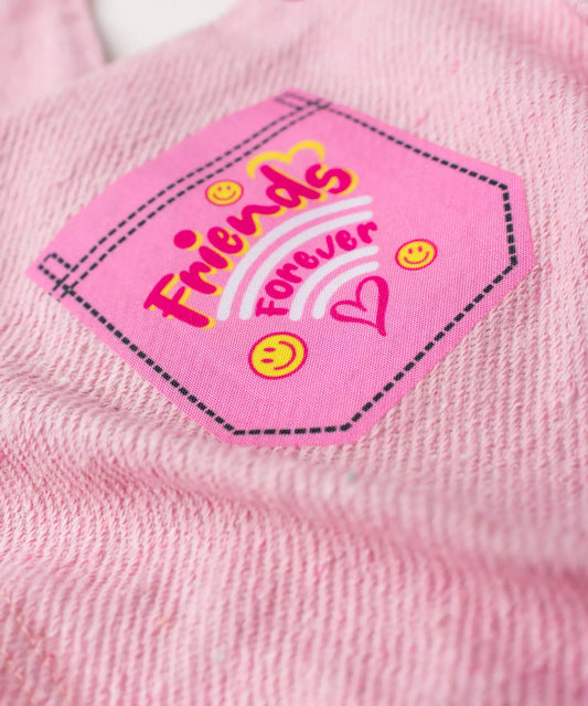 Jardineira Infantil Smile Rosa