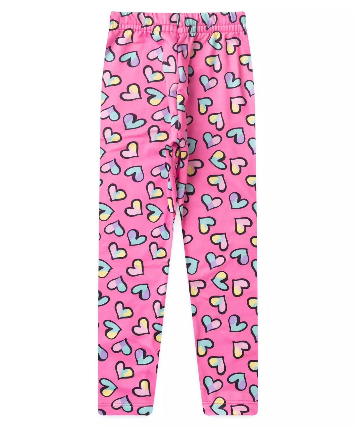 Legging Infantil Feminina Coração Pink